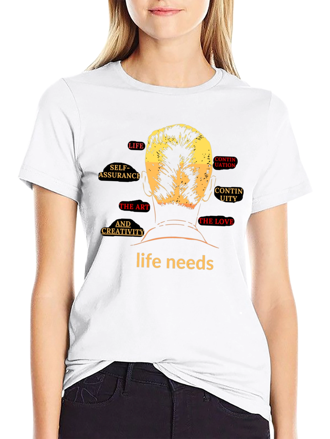 Life Needs Graphic T-Shirt - Black
