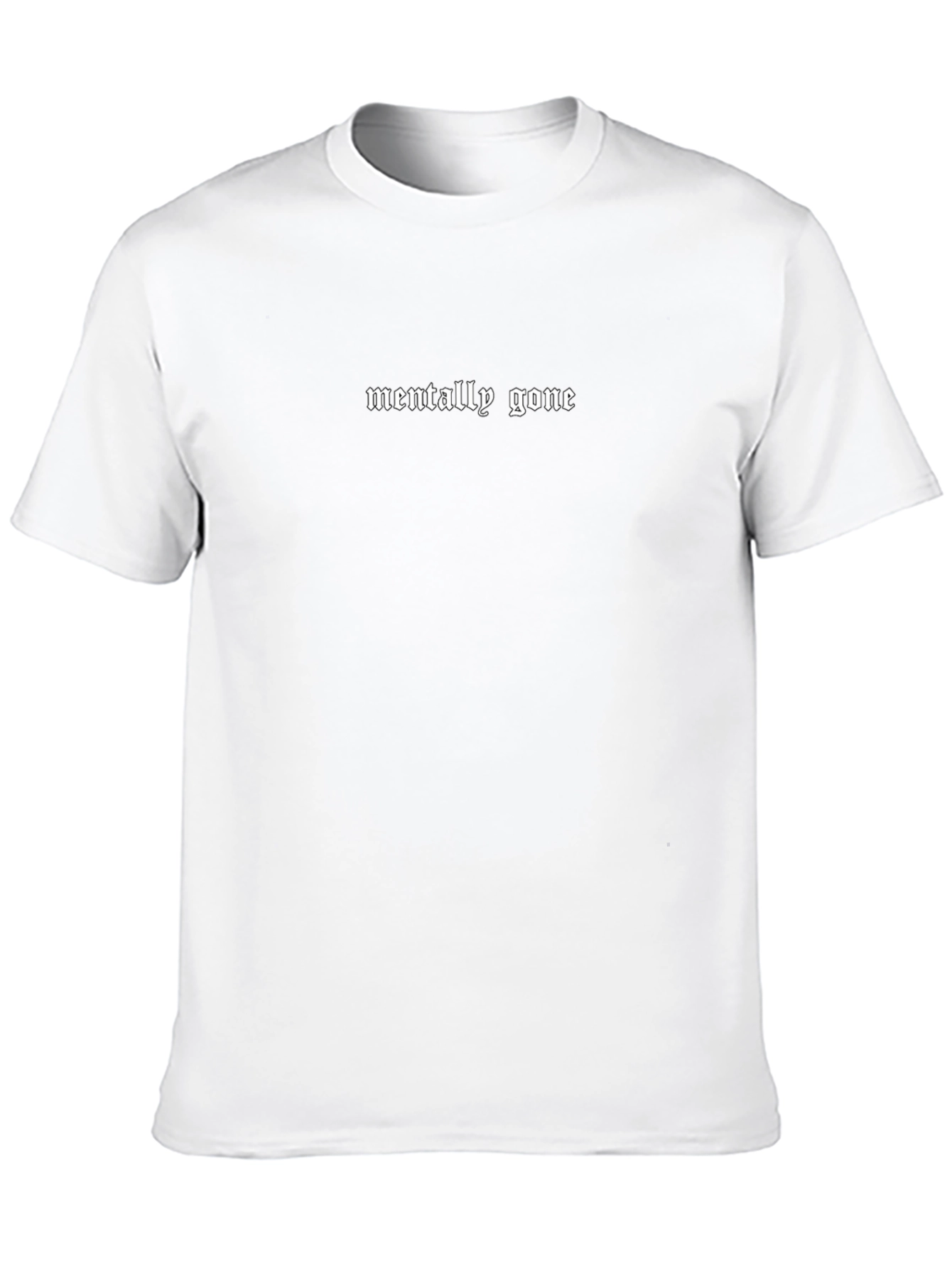 Mentally Gone Black Graphic T-Shirt