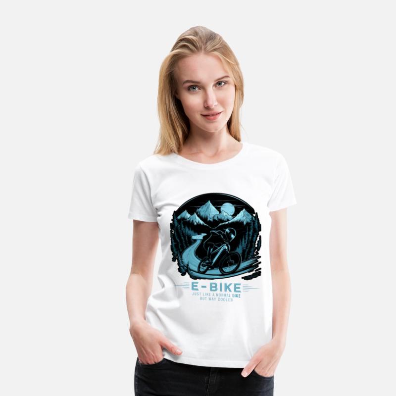 E Bike Saying Quotes Cyclist Mountains Nature