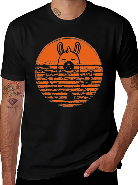 Llama Yoga T-Shirt - Meditating Animal Tee