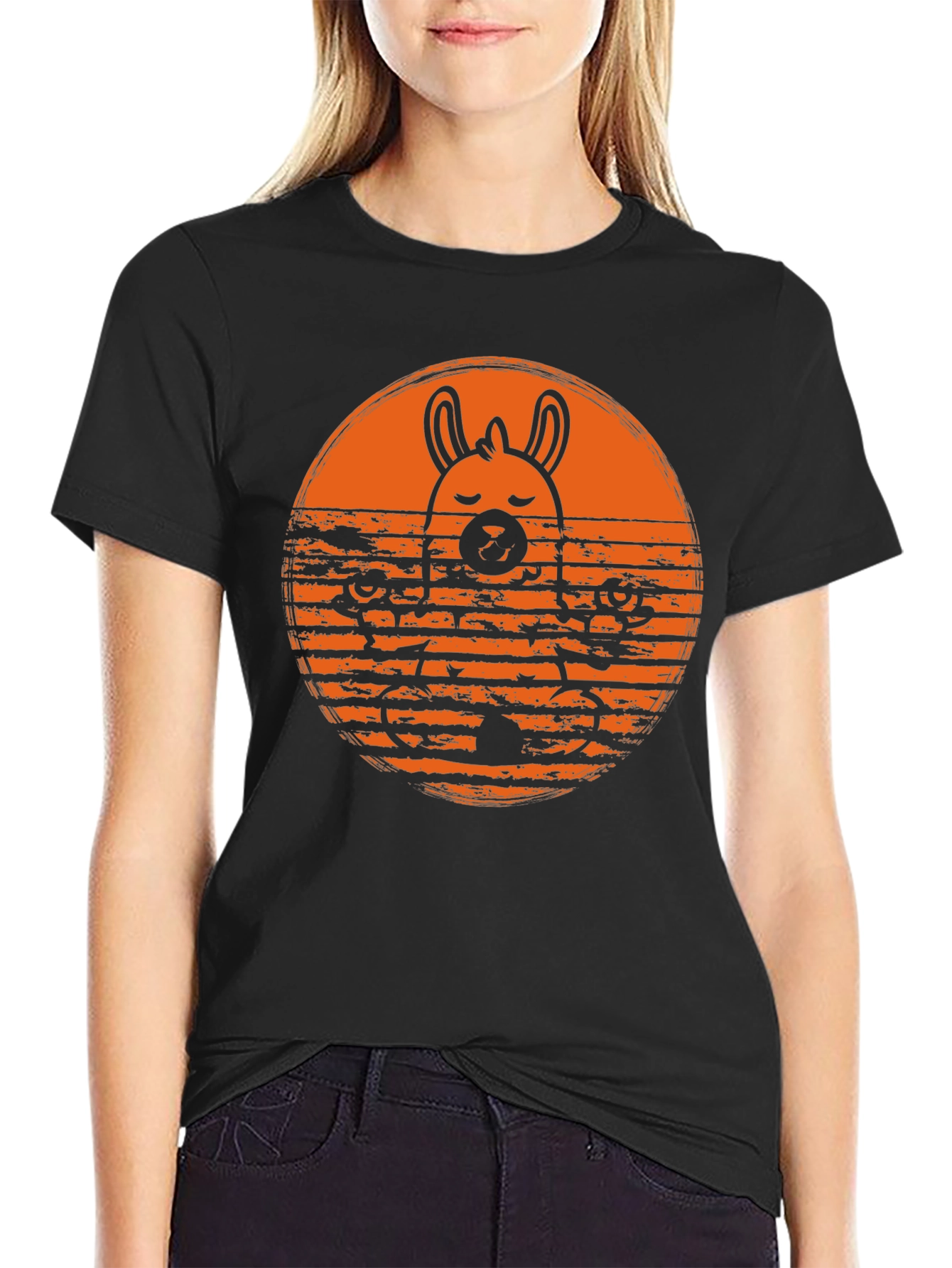Llama Yoga T-Shirt - Meditating Animal Tee