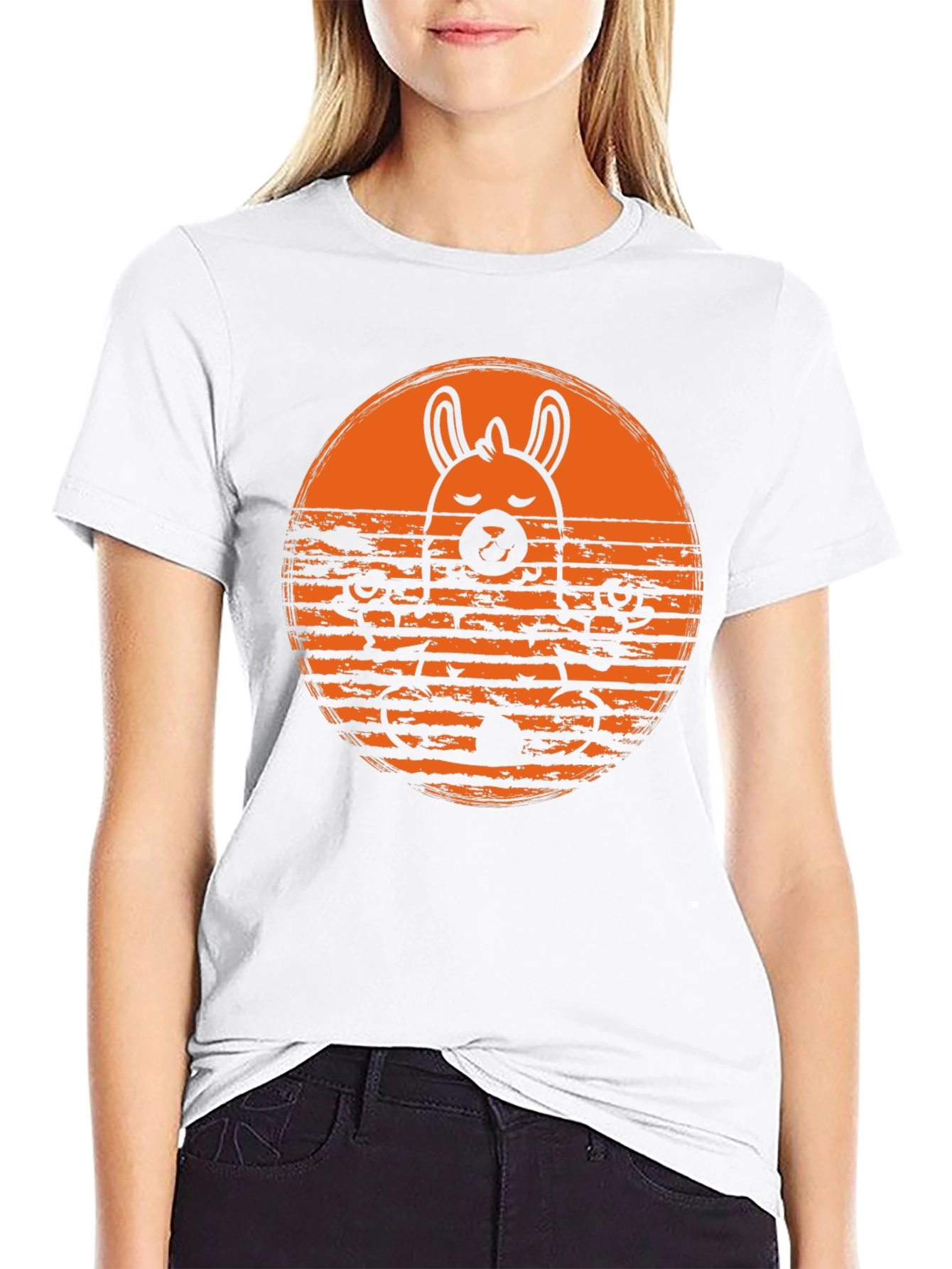Llama Yoga T-Shirt - Meditating Animal Tee
