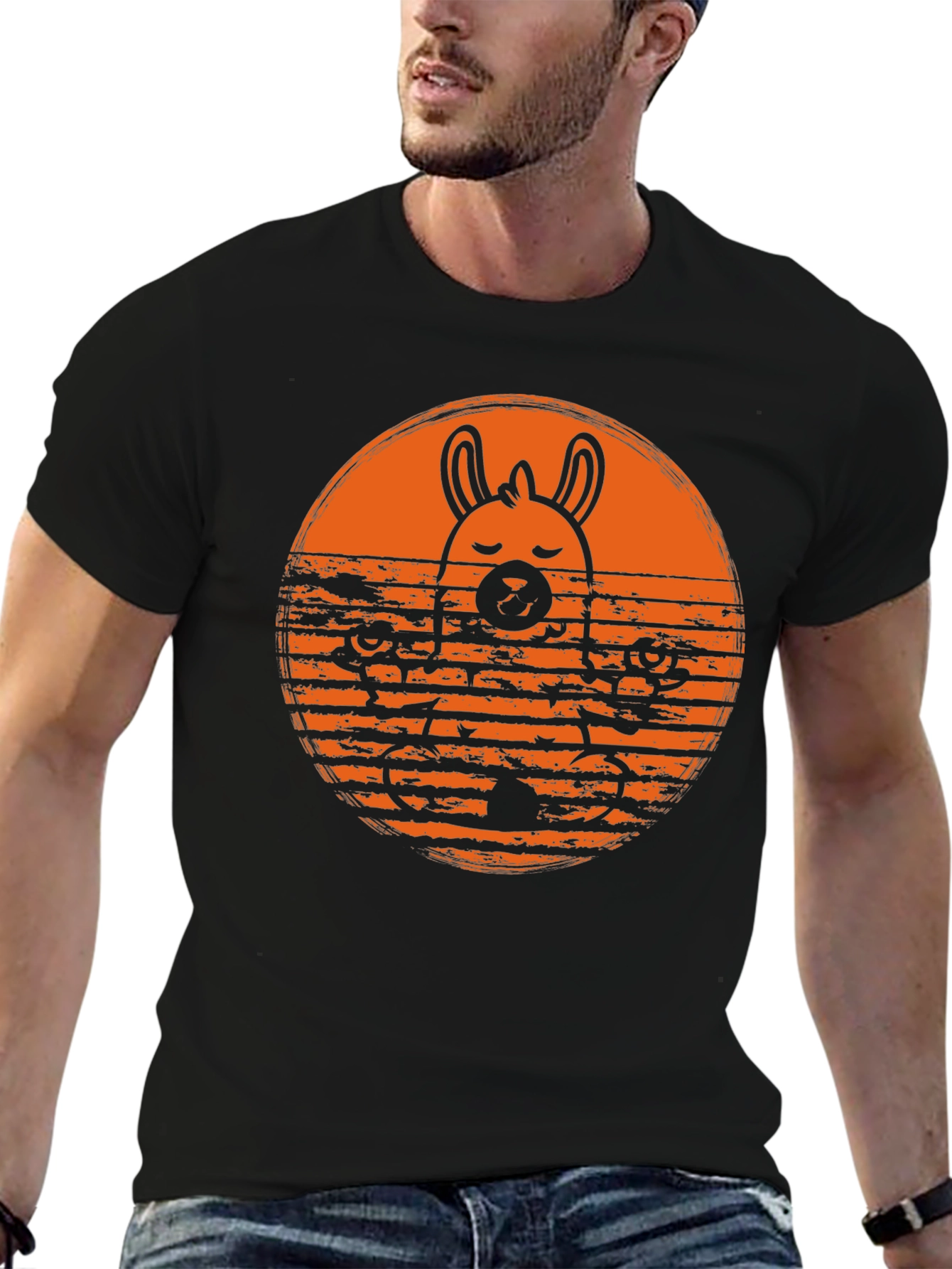 Llama Yoga T-Shirt - Meditating Animal Tee