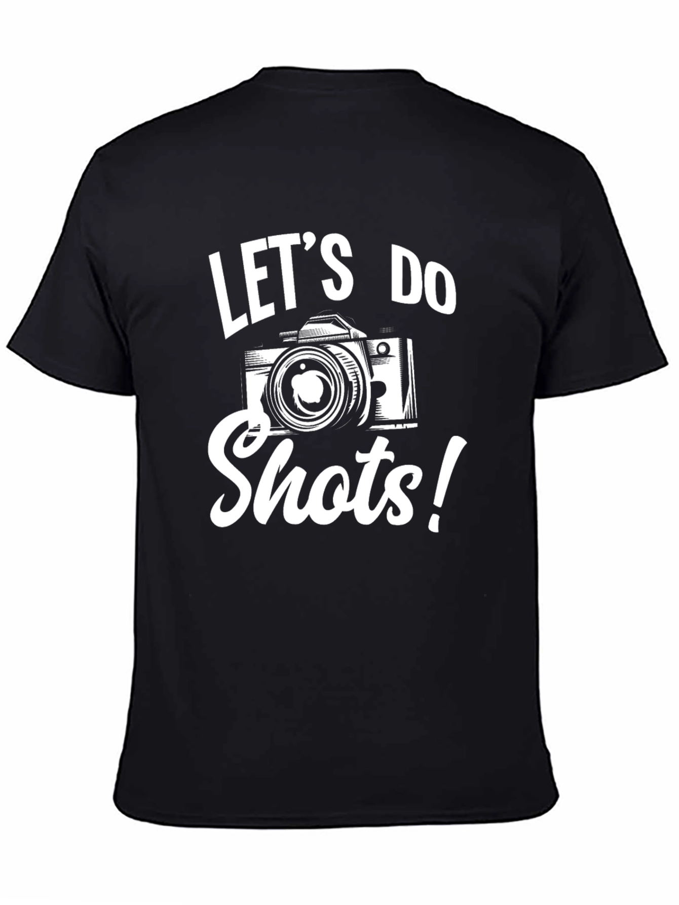 Lets Do Shots Camera Graphic T-Shirt