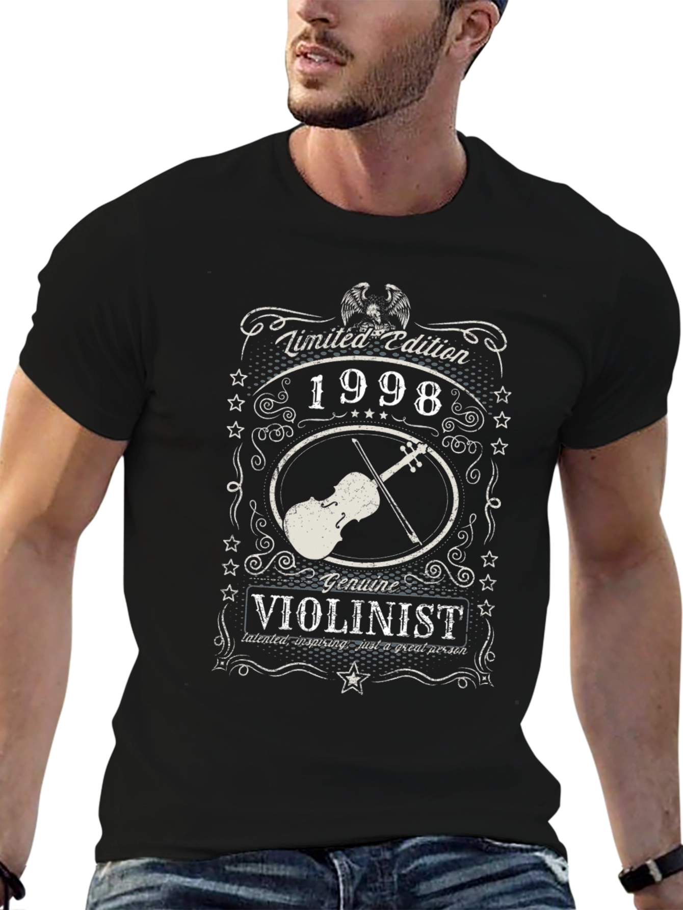 Limited Edition 1998 Violinist Graphic T-Shirt