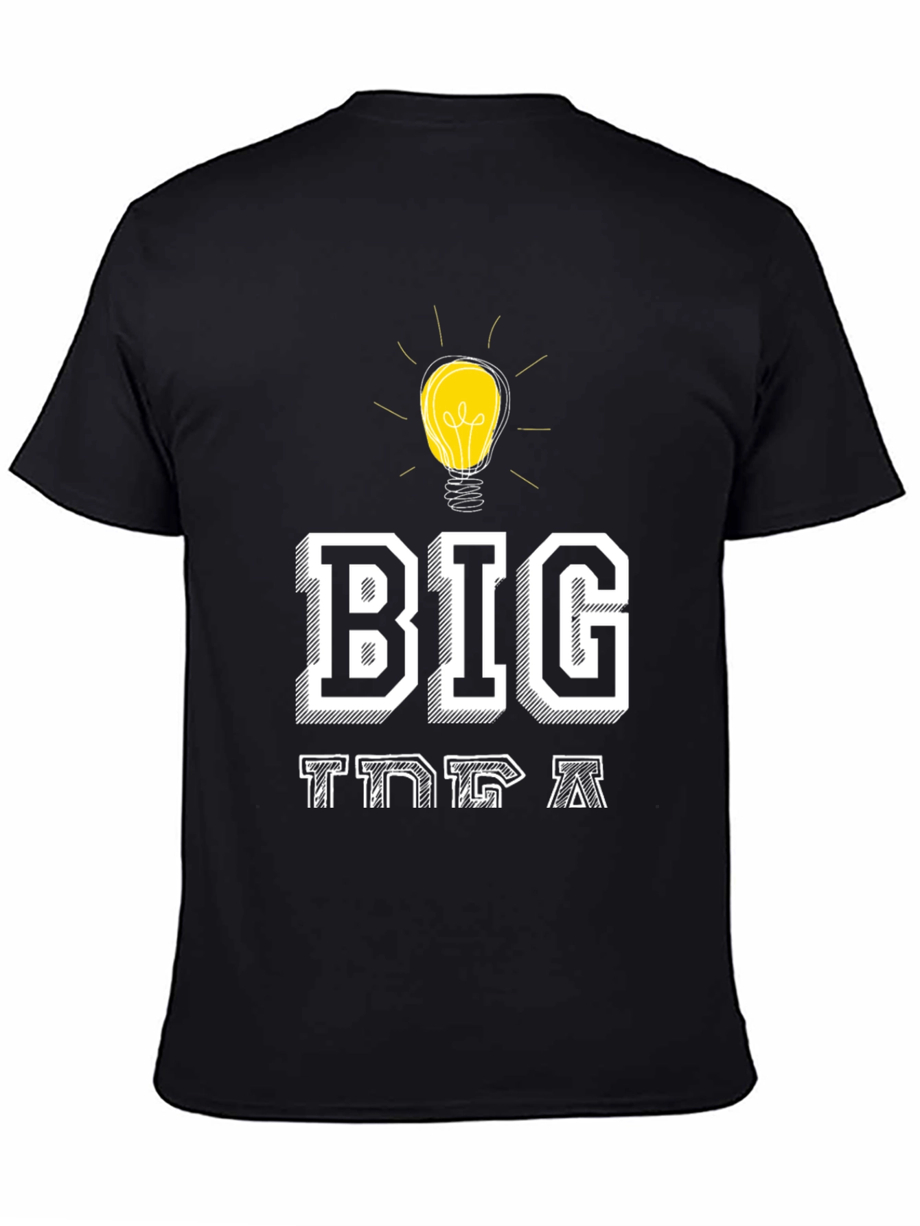 Big Idea T-Shirt - Creative Light Bulb Design