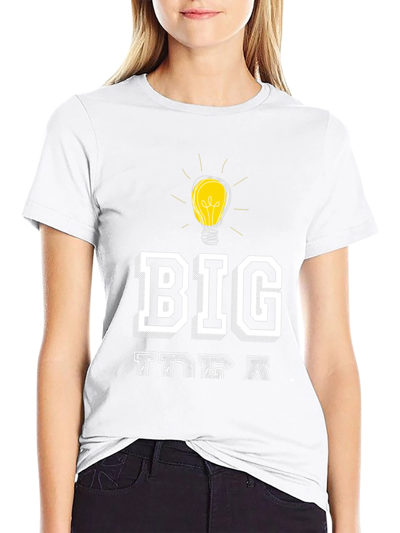 Big Idea T-Shirt - Creative Light Bulb Design