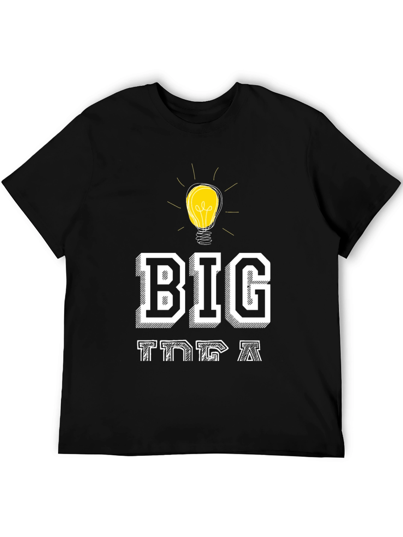 Big Idea T-Shirt - Creative Light Bulb Design