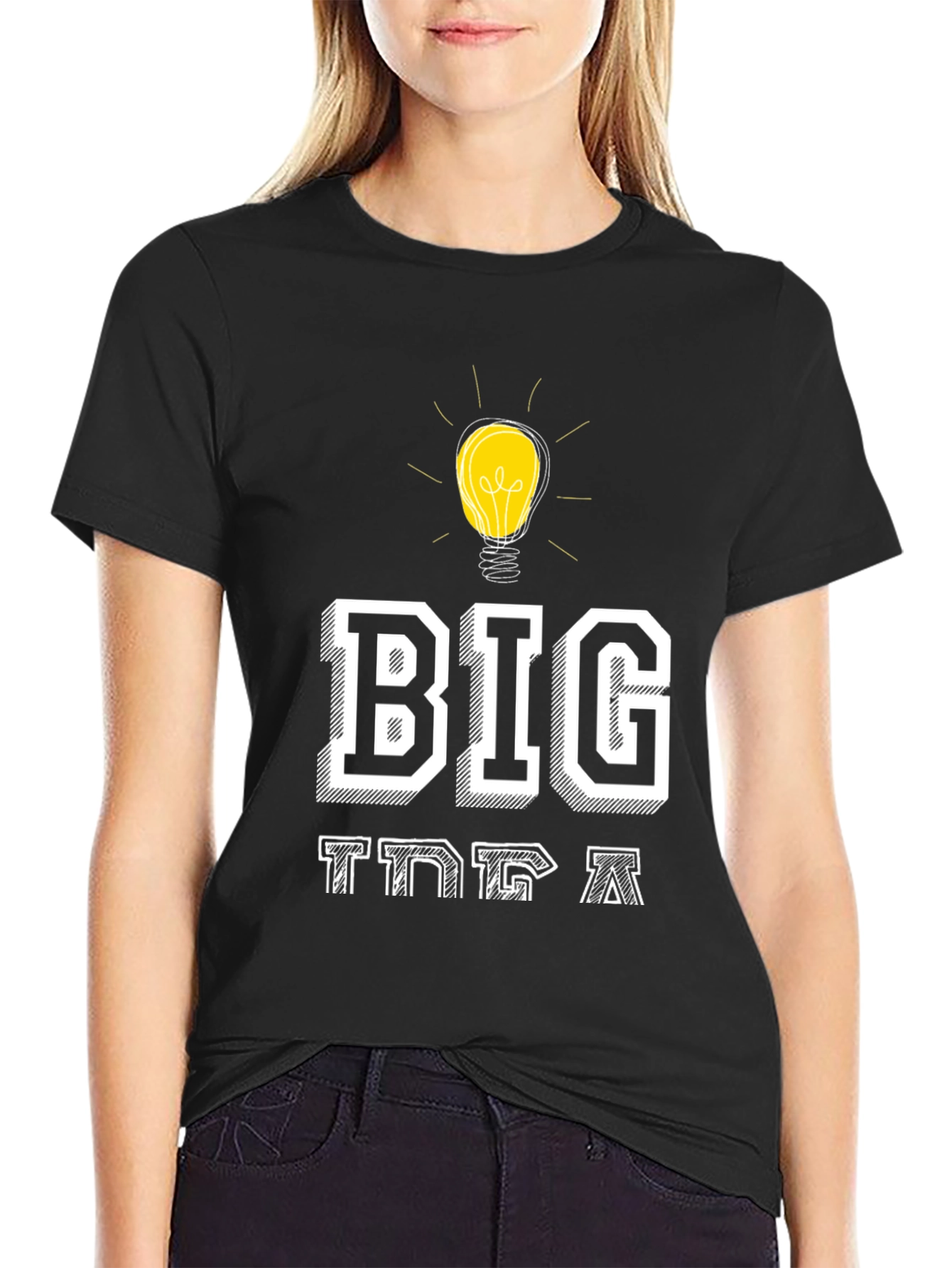 Big Idea T-Shirt - Creative Light Bulb Design