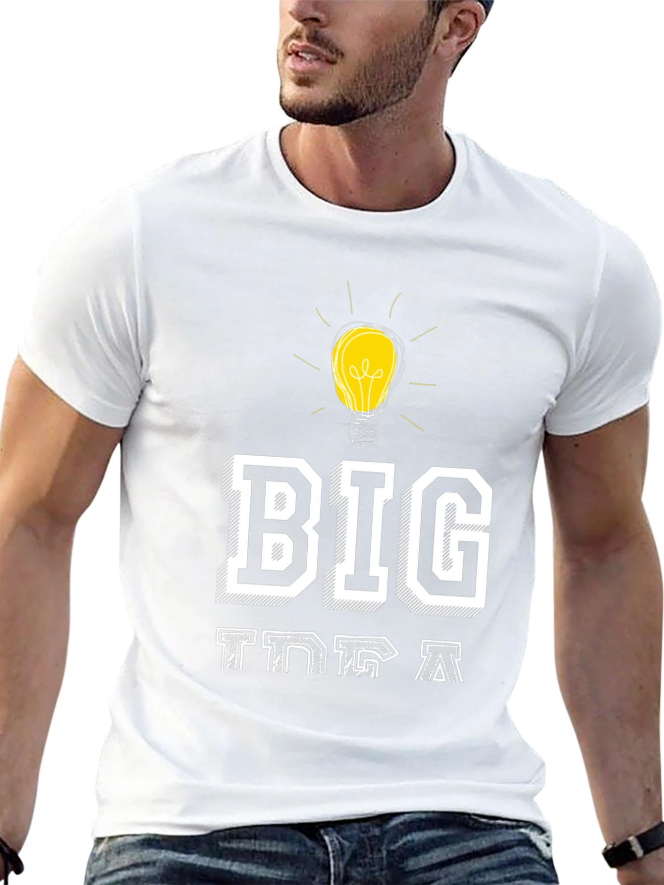 Big Idea T-Shirt - Creative Light Bulb Design