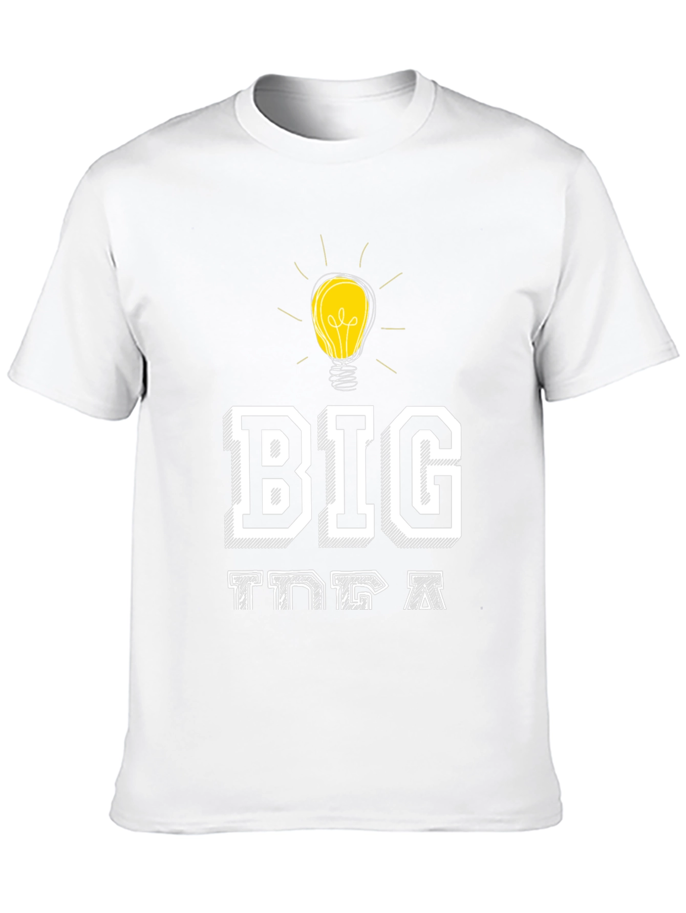 Big Idea T-Shirt - Creative Light Bulb Design