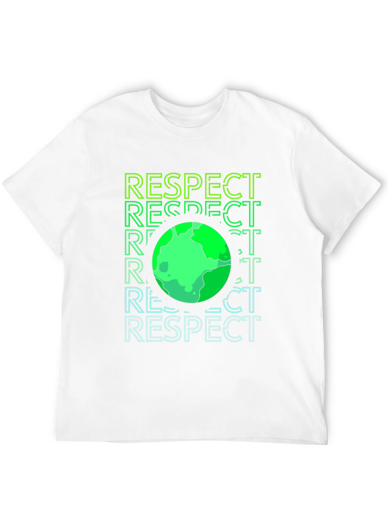 Respect Earth Graphic Print Black T-Shirt