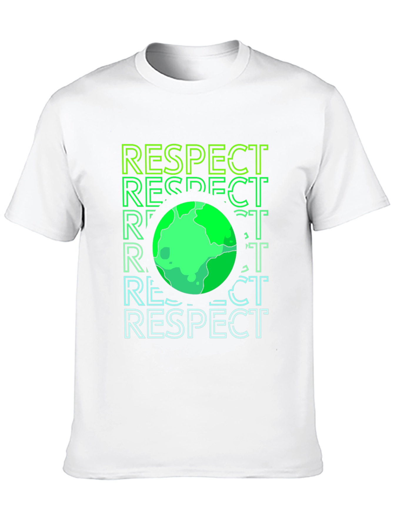 Respect Earth Graphic Print Black T-Shirt
