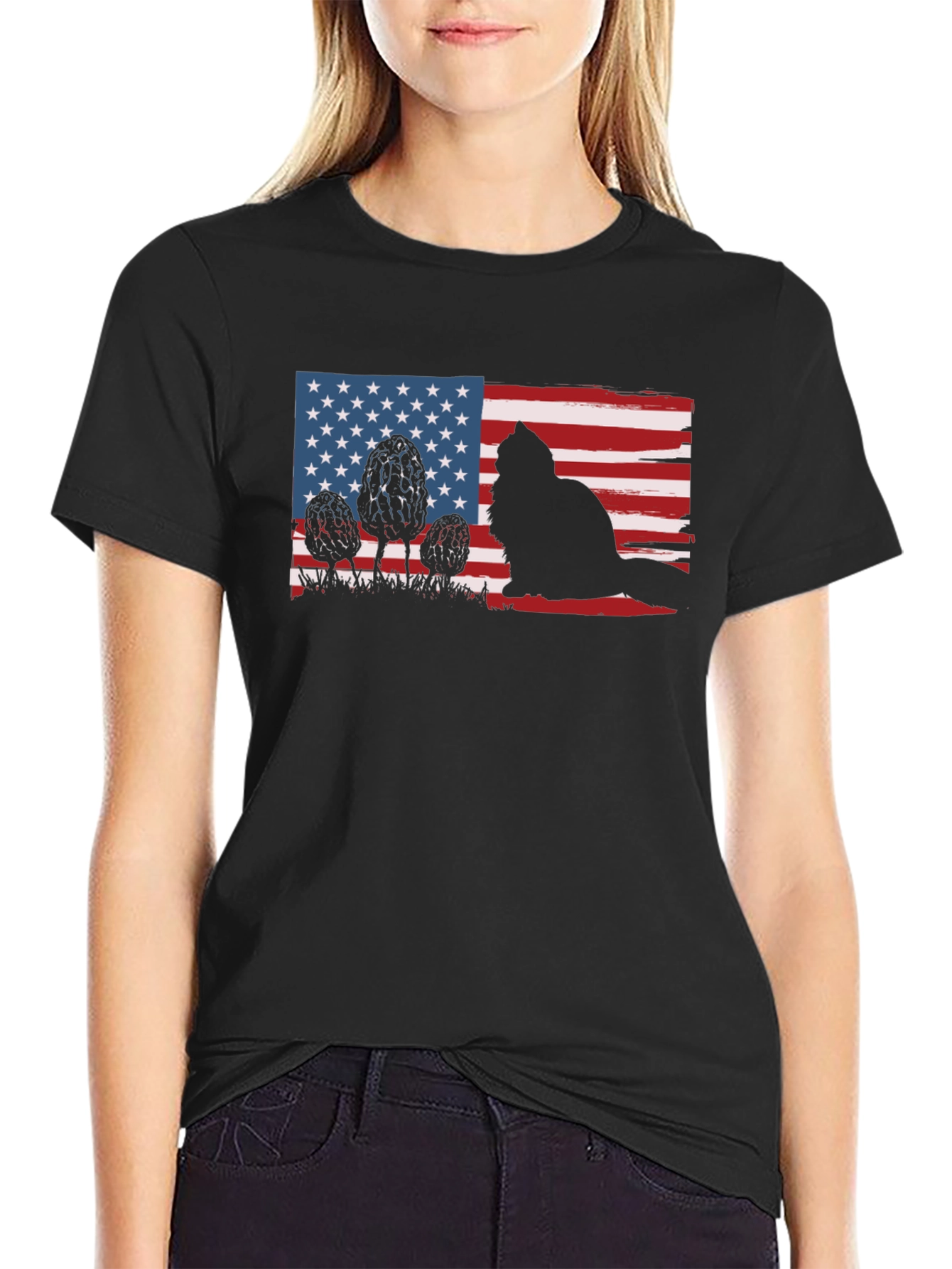 American Flag Beaver T-Shirt