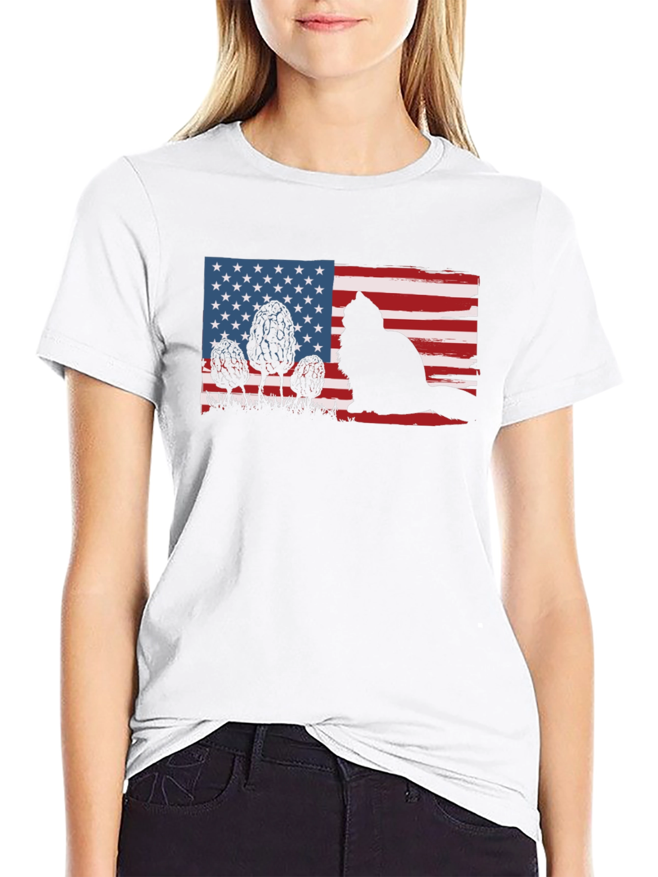 American Flag Beaver T-Shirt