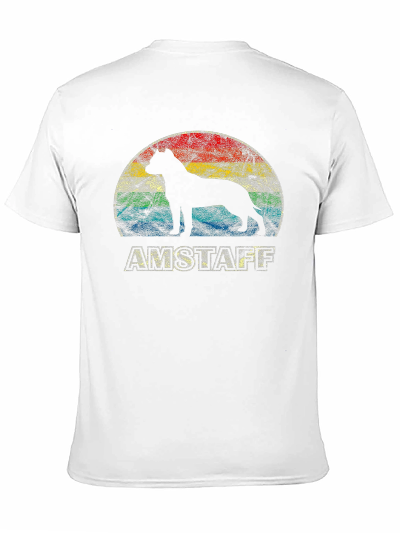 Amstaff Dog Silhouette T-Shirt