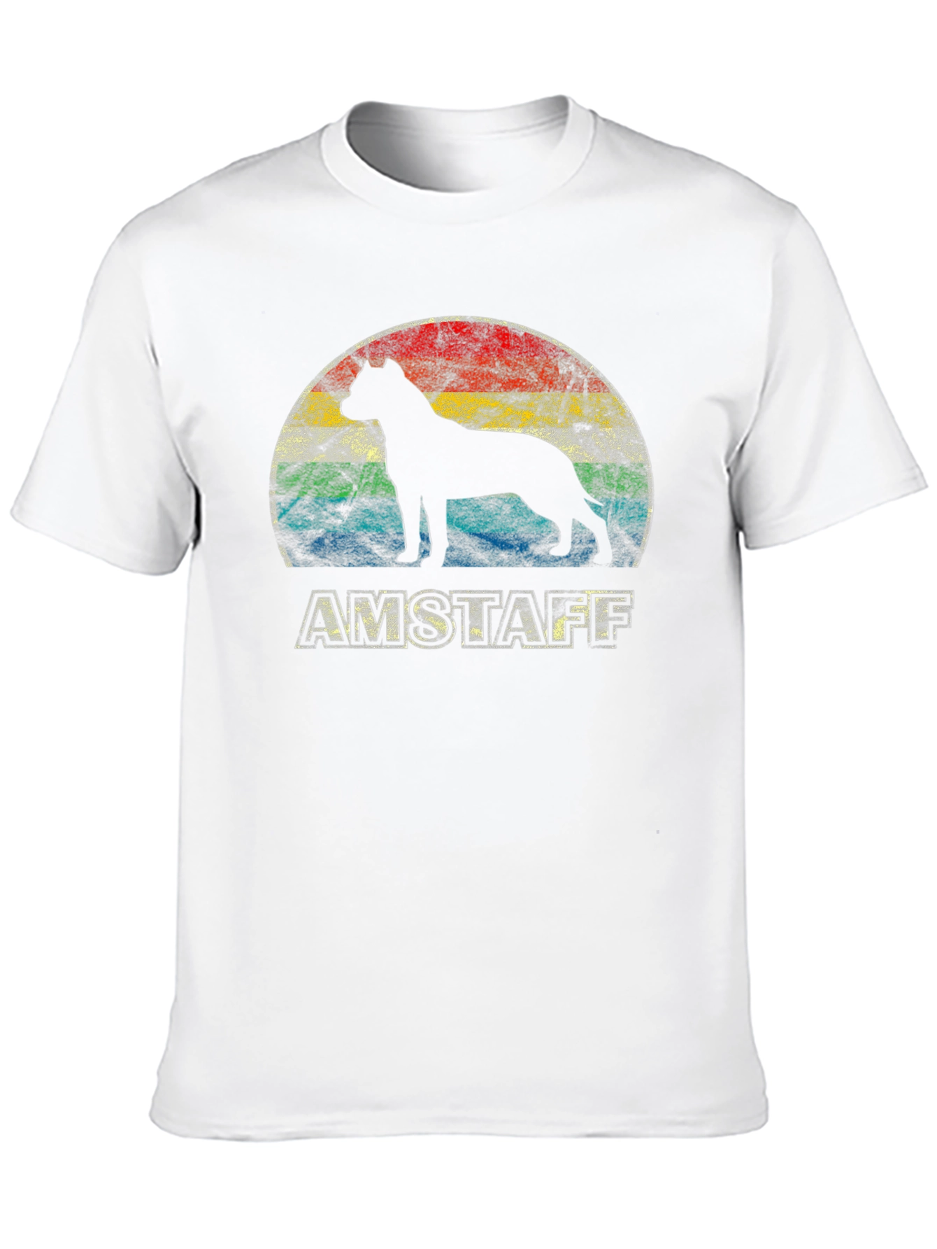 Amstaff Dog Silhouette T-Shirt