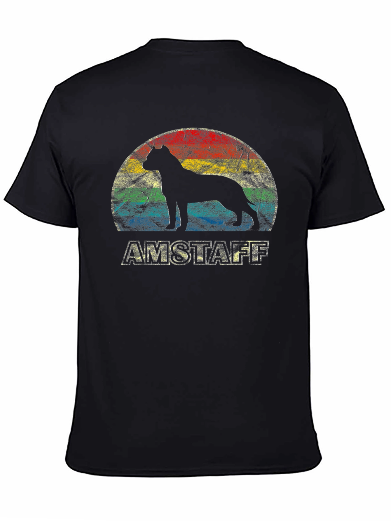 Amstaff Dog Silhouette T-Shirt