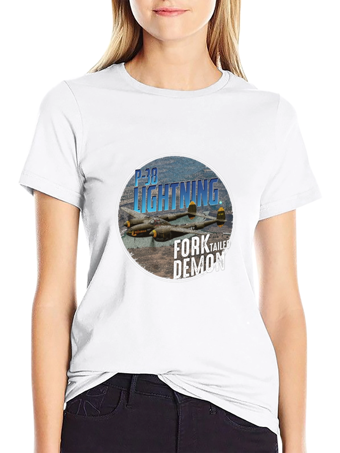 P-38 Lightning Fork-Tailed Demon T-Shirt