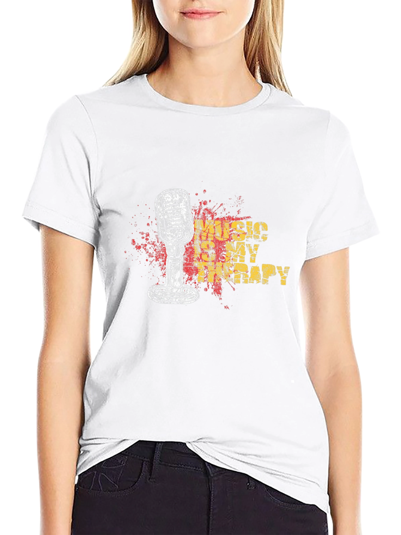 Music Is My Therapy Graphic T-Shirt