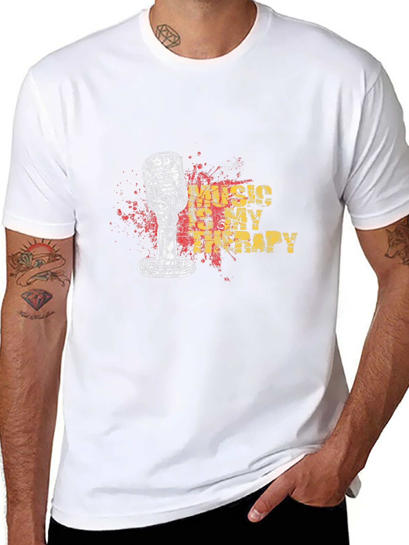 Music Is My Therapy Graphic T-Shirt
