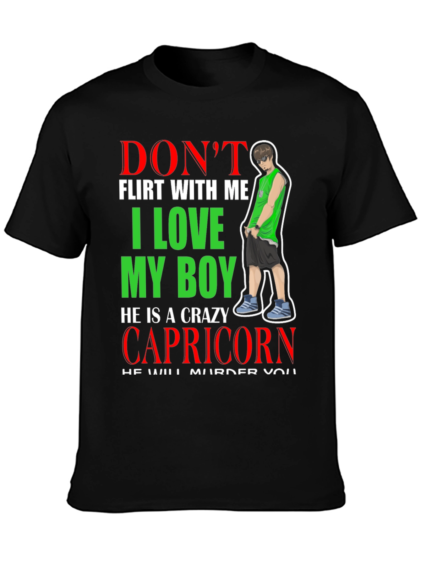 Crazy Capricorn Boy T-Shirt