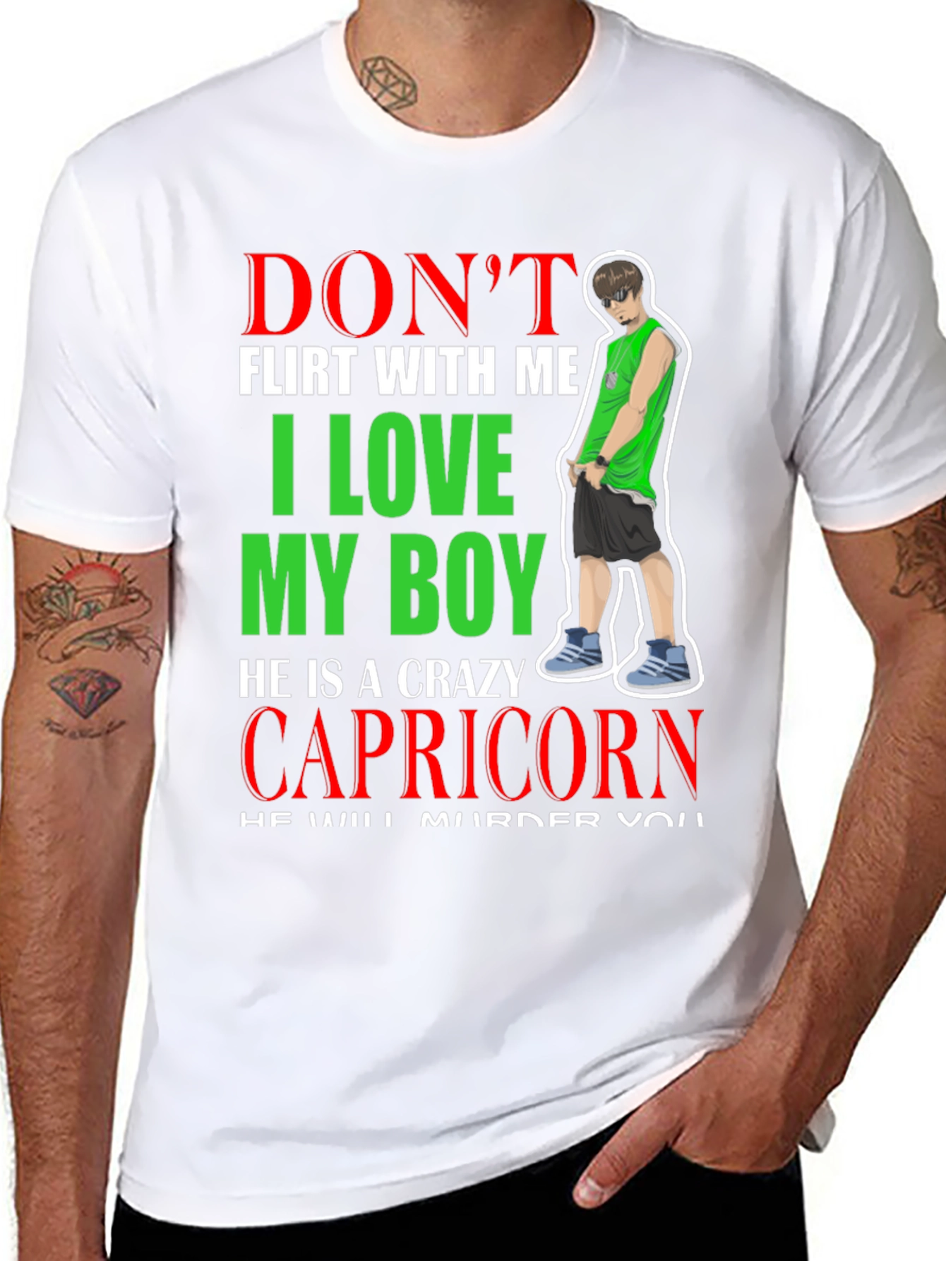 Crazy Capricorn Boy T-Shirt