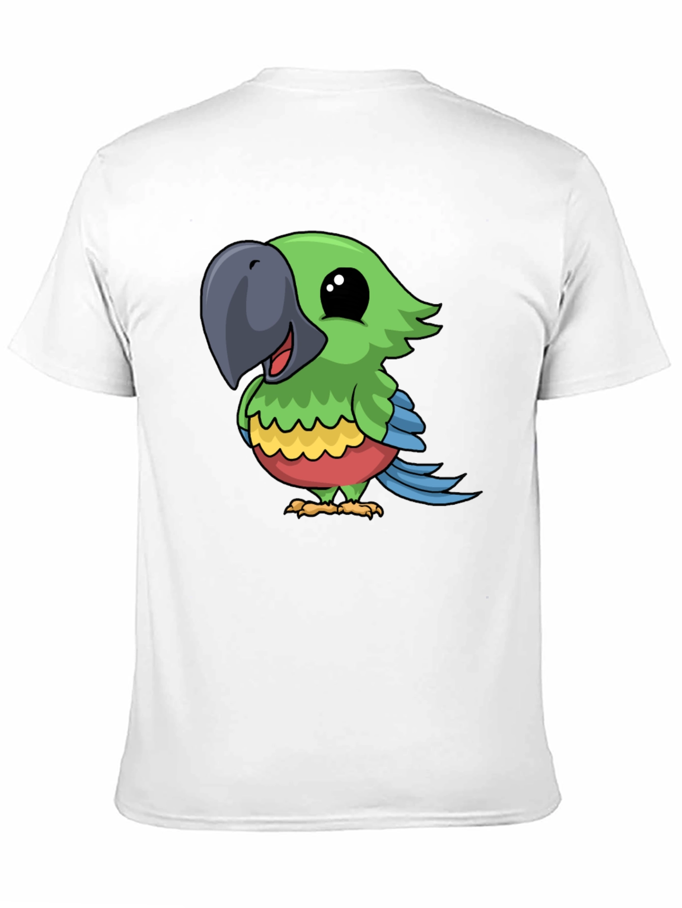 Parrot Graphic Tee - Cute Cartoon Bird T-Shirt