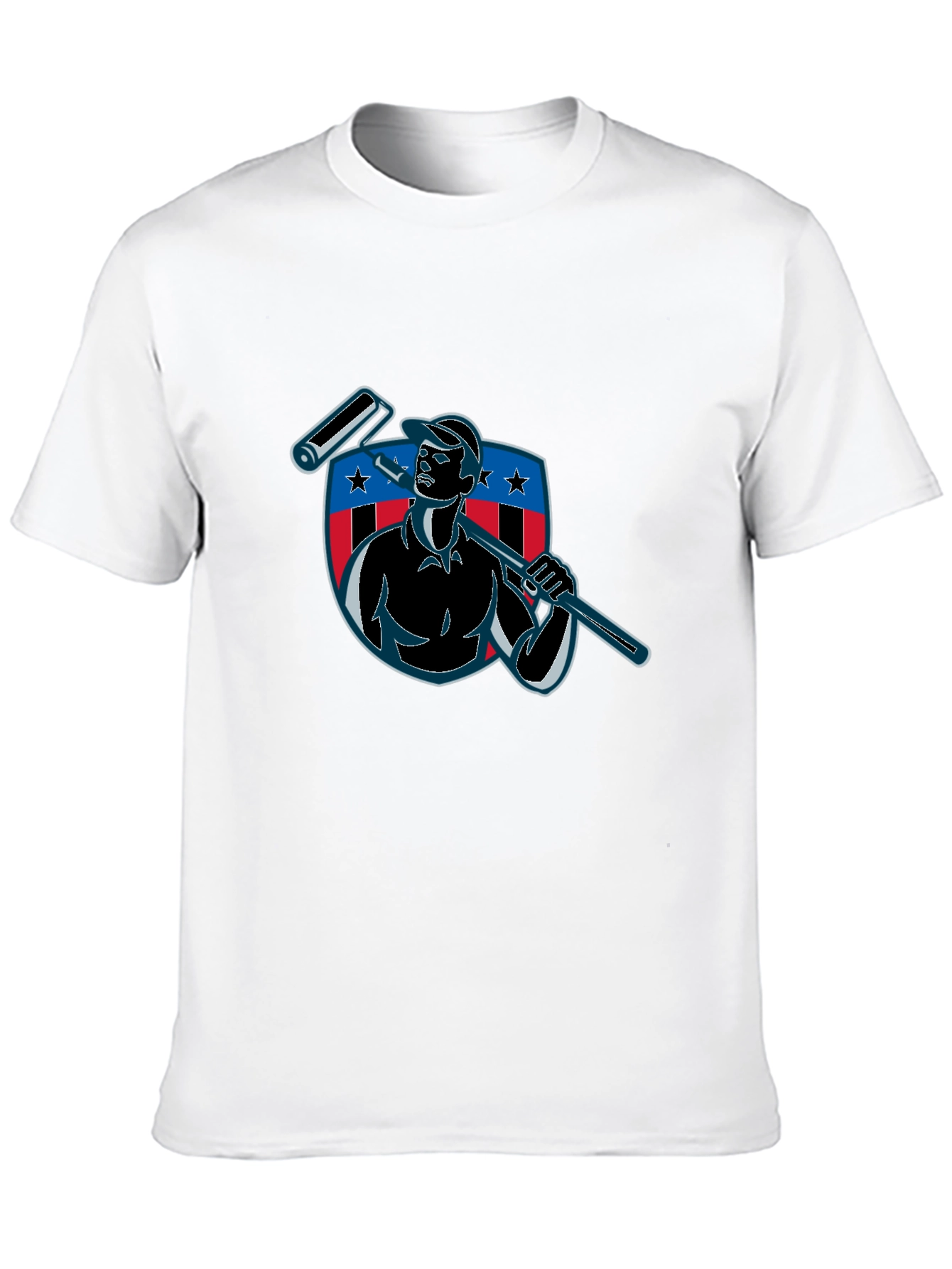 Patriotic Painter Graphic Tee - USA Pride