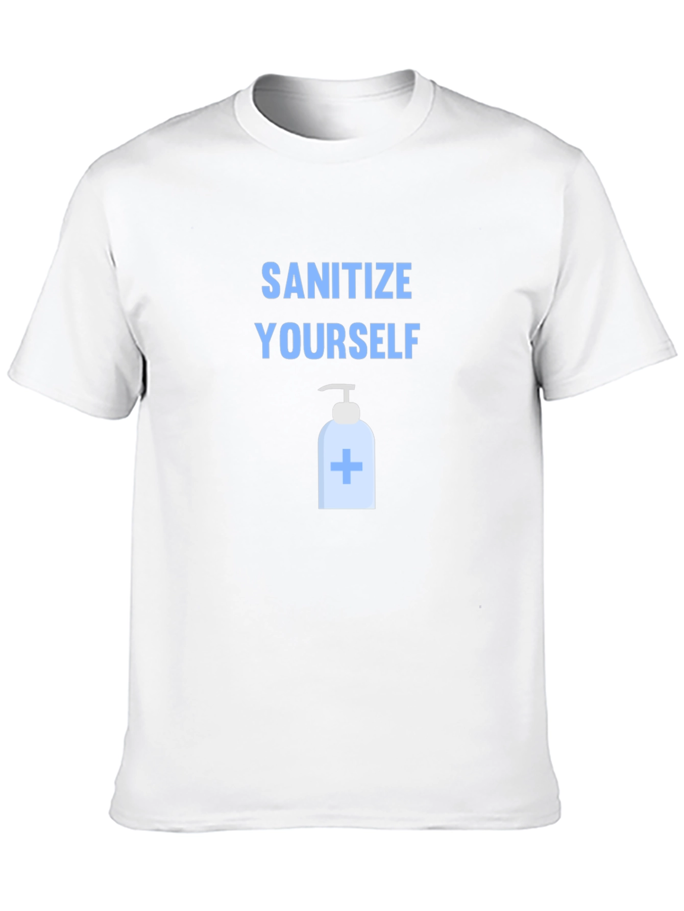 Sanitize Yourself Graphic Tee - Black Cotton T-Shirt