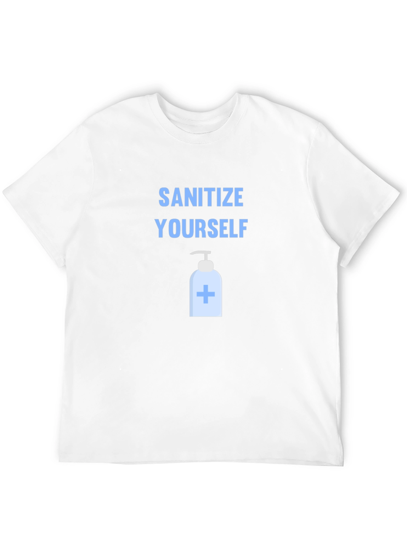 Sanitize Yourself Graphic Tee - Black Cotton T-Shirt