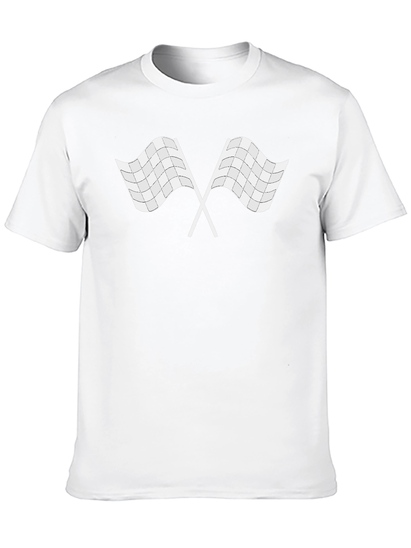 Checkered Flag Graphic Tee - Racing Fan T-Shirt