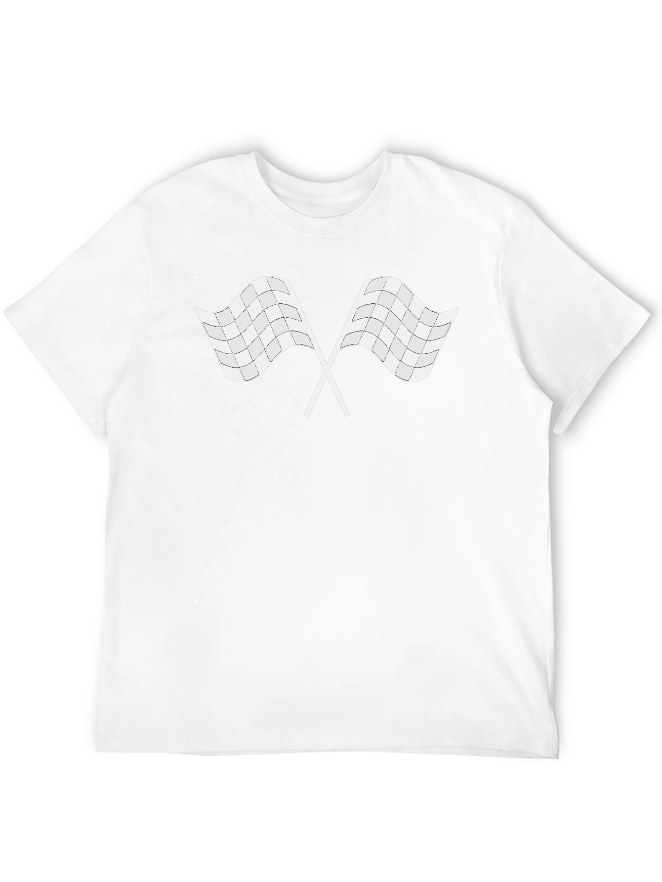 Checkered Flag Graphic Tee - Racing Fan T-Shirt