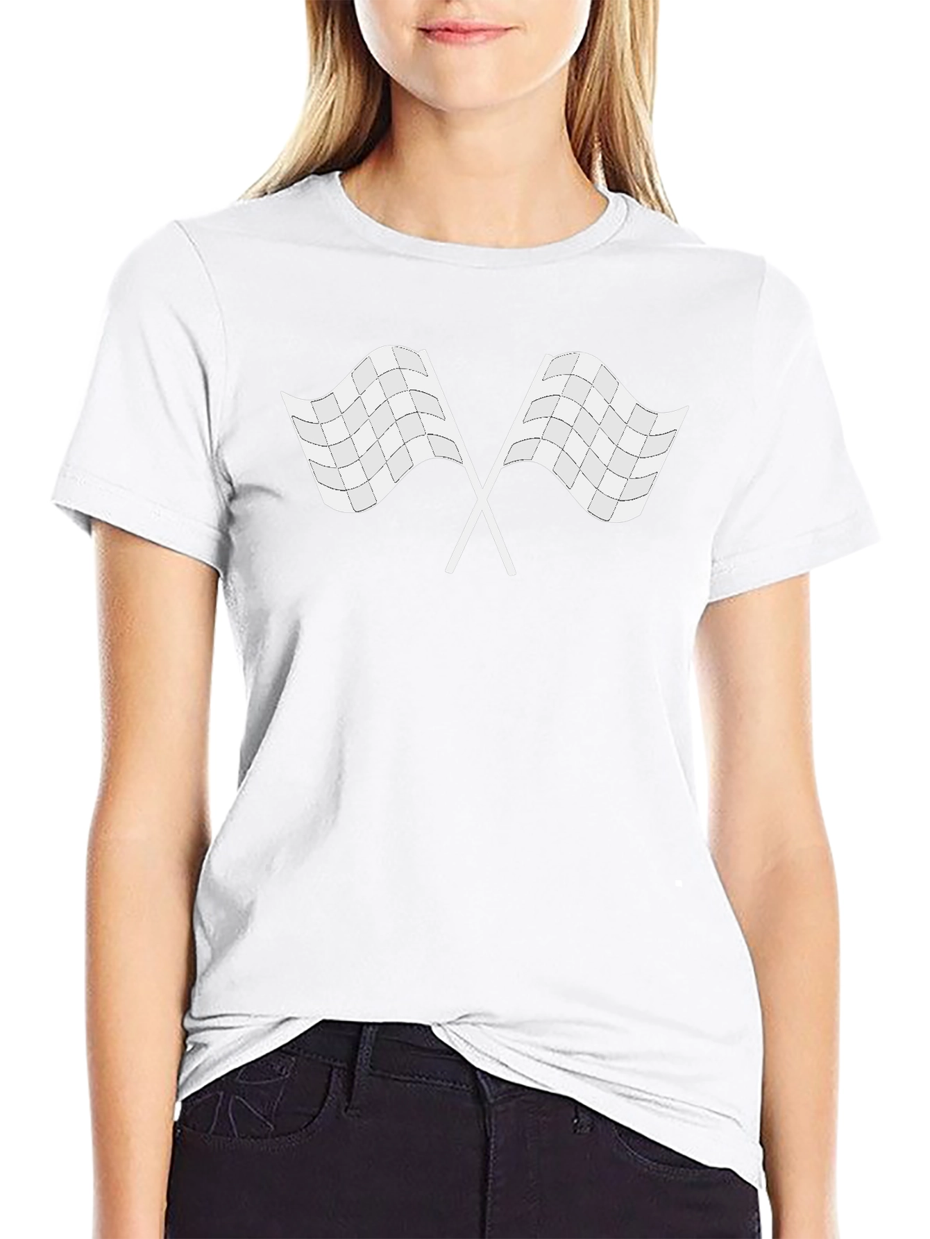 Checkered Flag Graphic Tee - Racing Fan T-Shirt