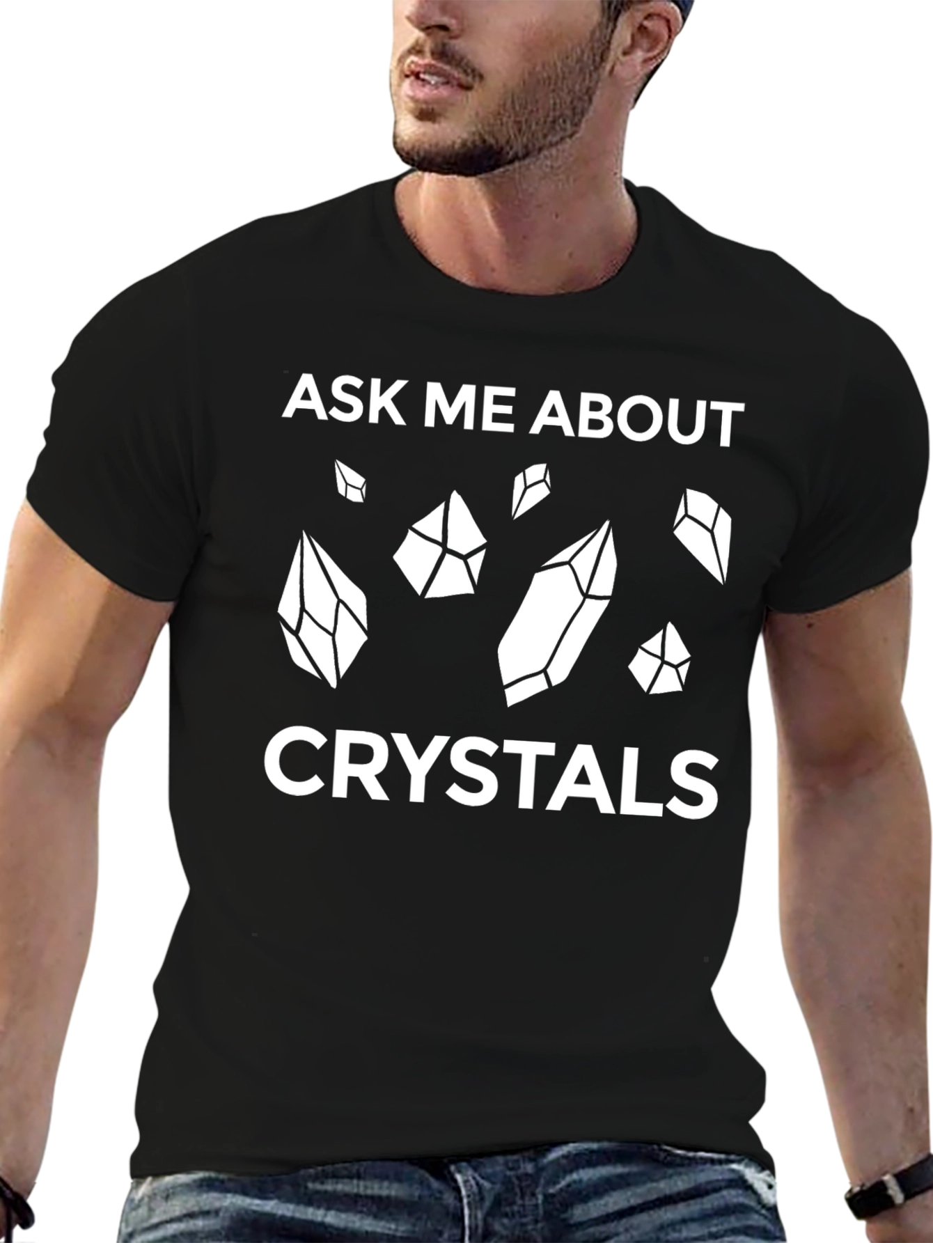 Ask Me About Crystals Graphic Tee