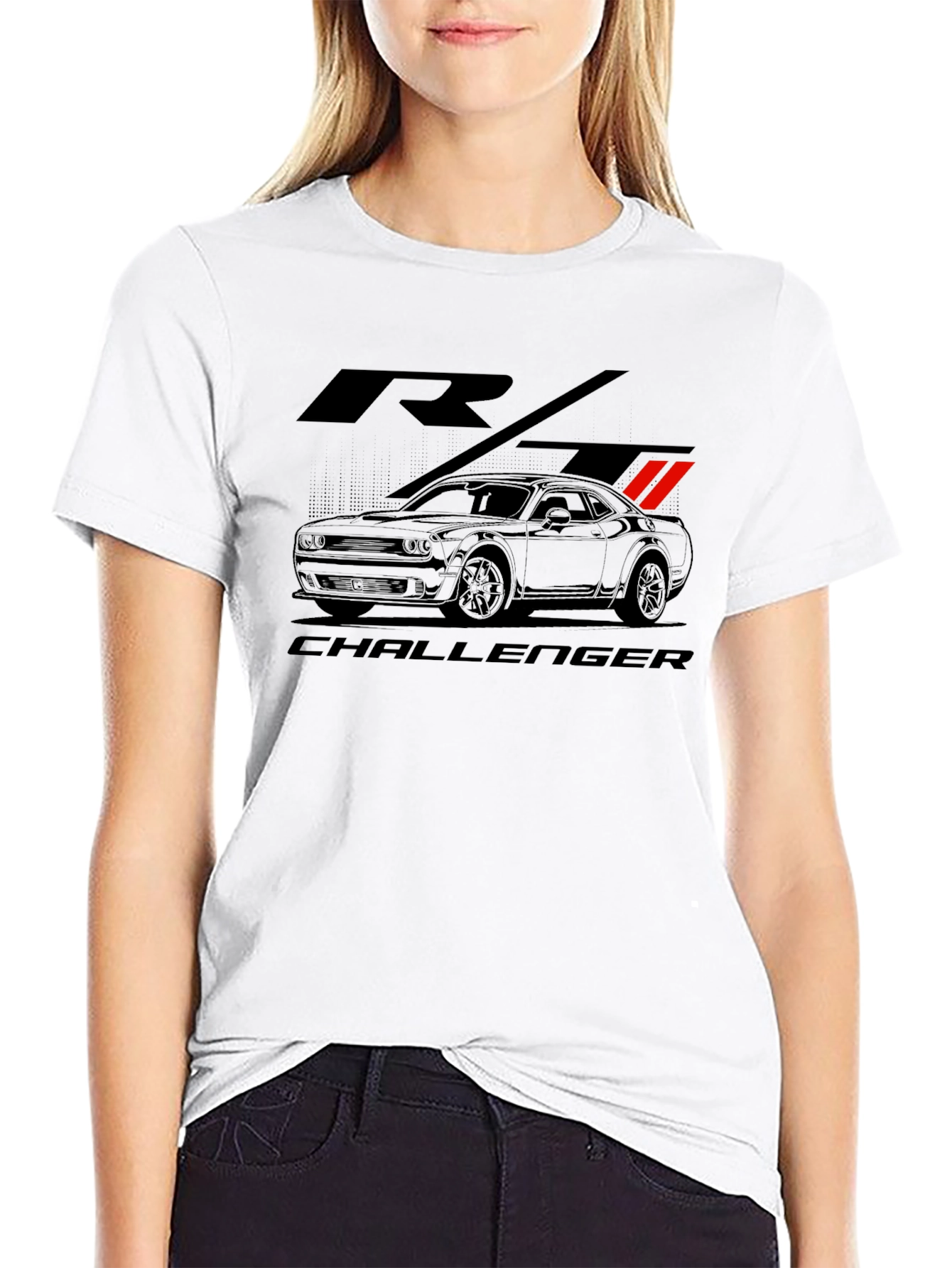 Dodge Challenger RT Graphic Tee - Black