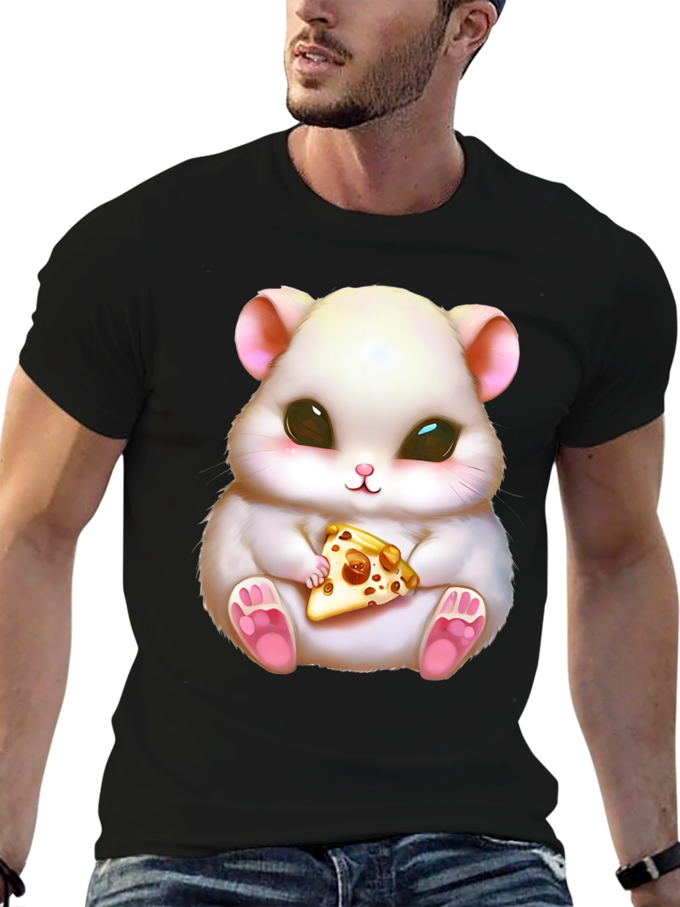 Cute Hamster Pizza T-Shirt