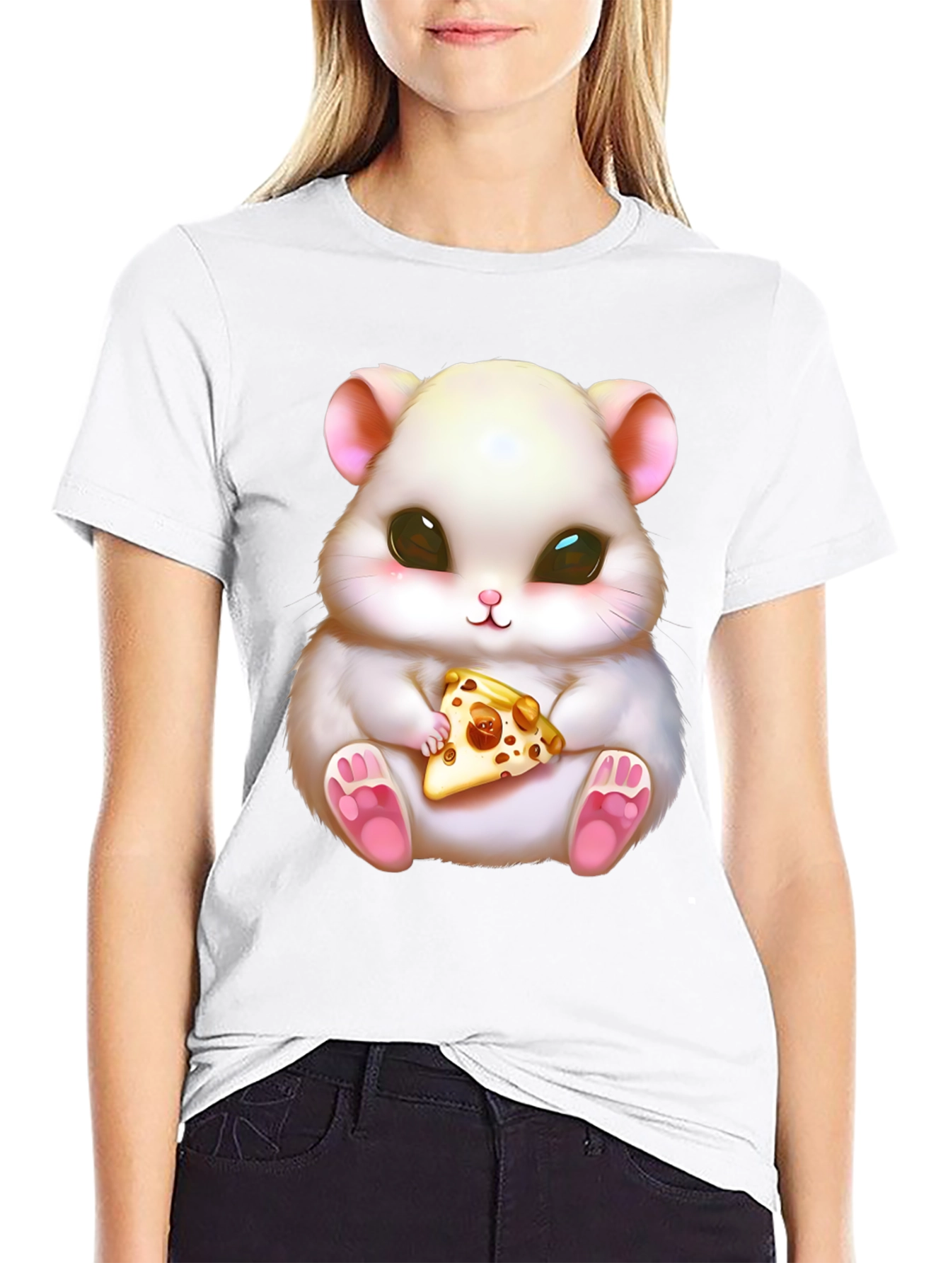 Cute Hamster Pizza T-Shirt