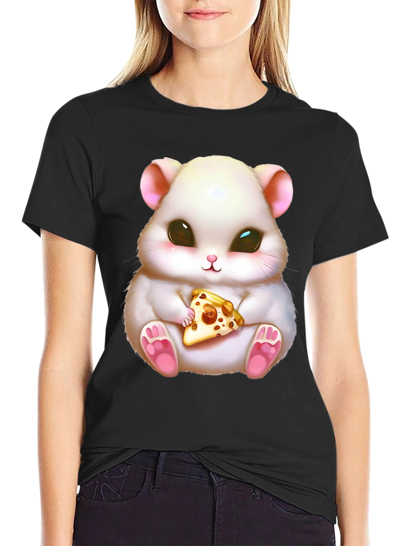 Cute Hamster Pizza T-Shirt