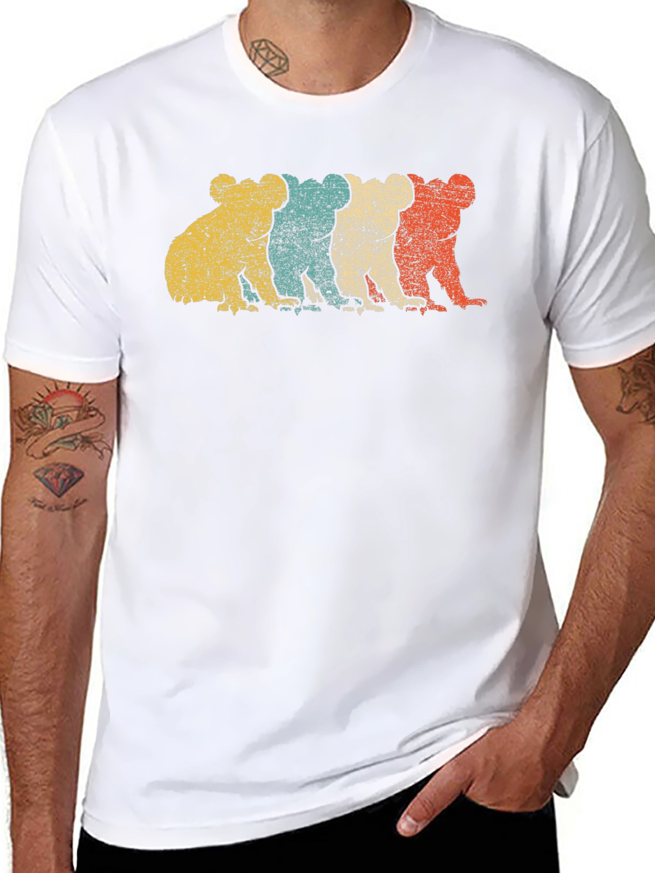 Retro Koala T-Shirt - Distressed Print
