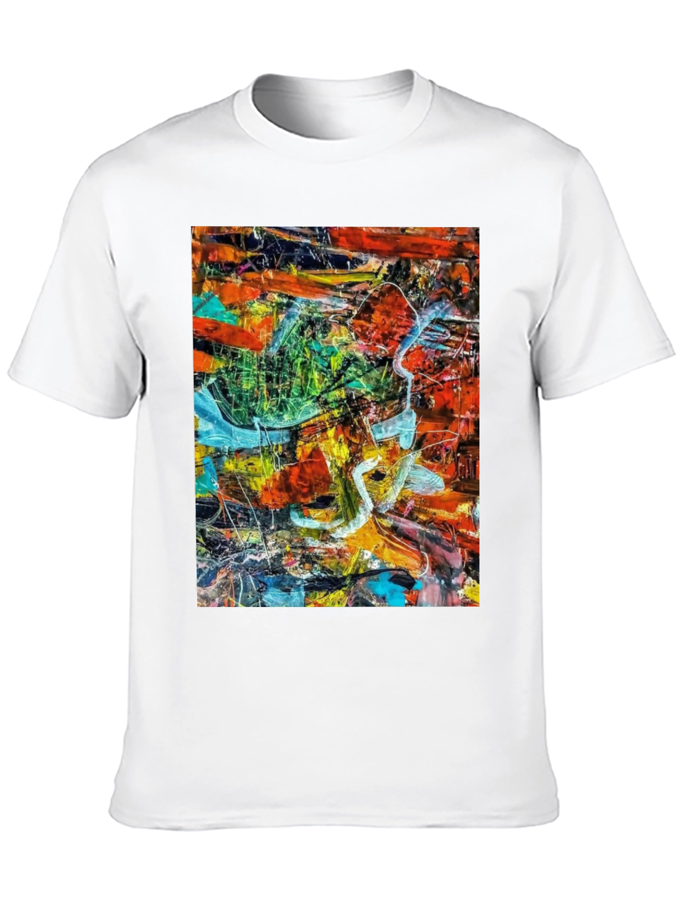 Abstract Art Graphic Black T-Shirt