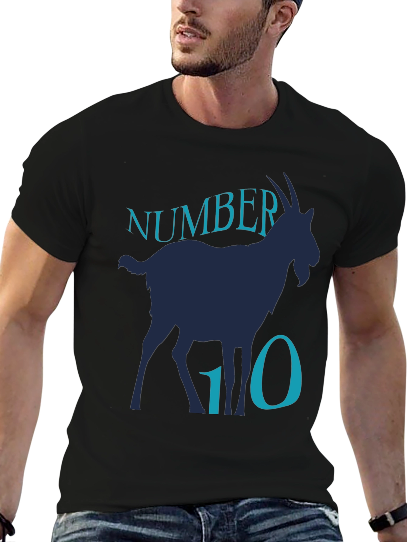 Number 10 Goat Graphic T-Shirt
