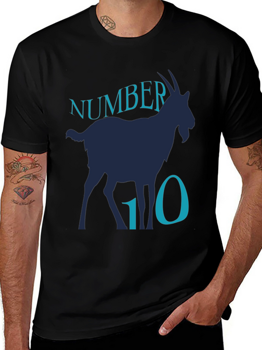 Number 10 Goat Graphic T-Shirt
