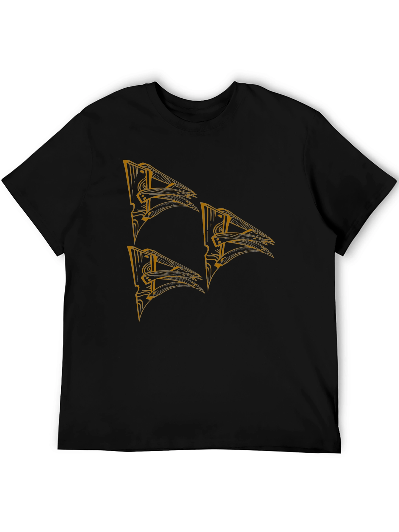 Graphic Print Black T-Shirt