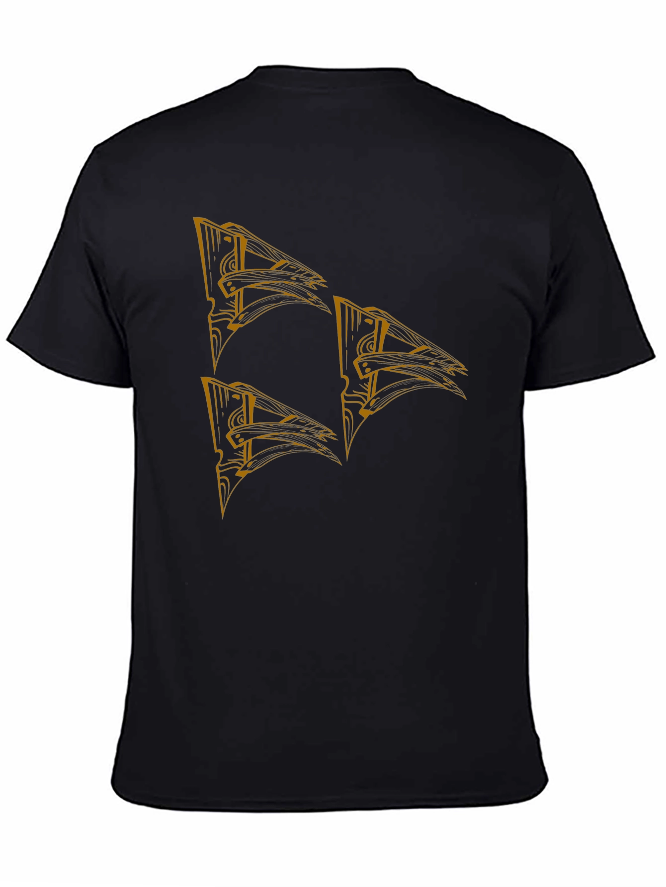 Graphic Print Black T-Shirt