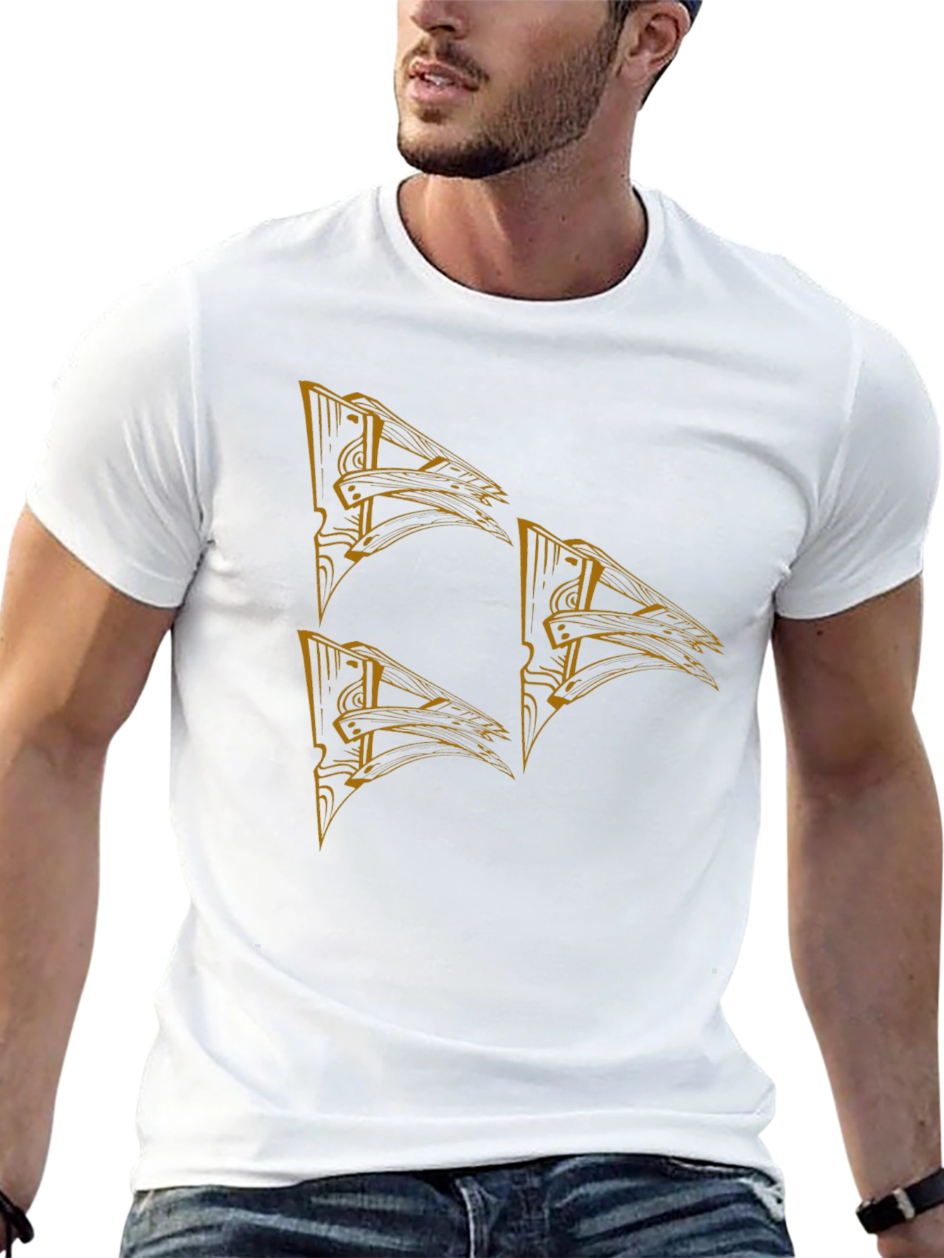 Graphic Print Black T-Shirt