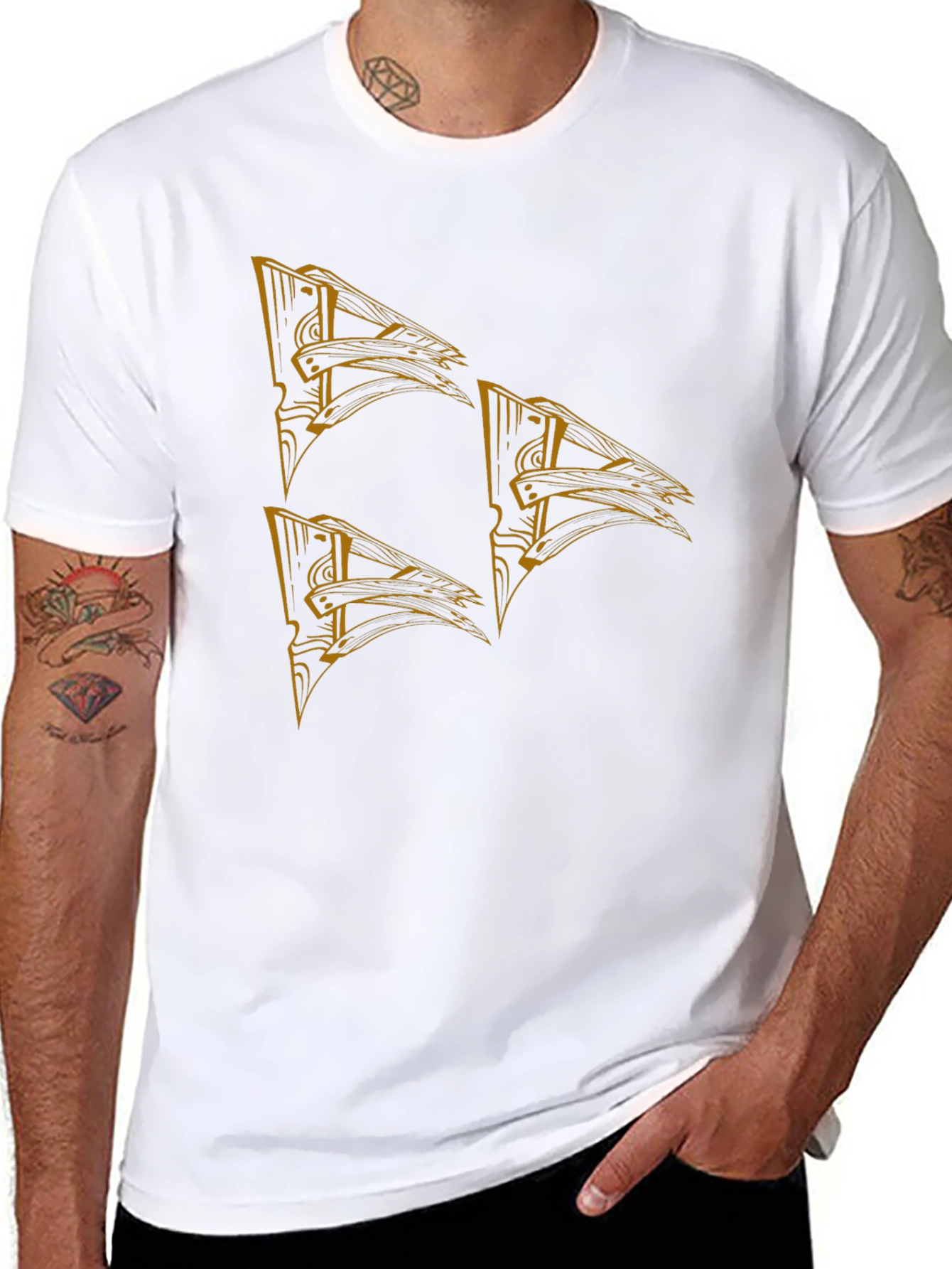 Graphic Print Black T-Shirt