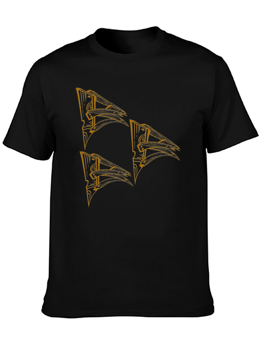 Graphic Print Black T-Shirt