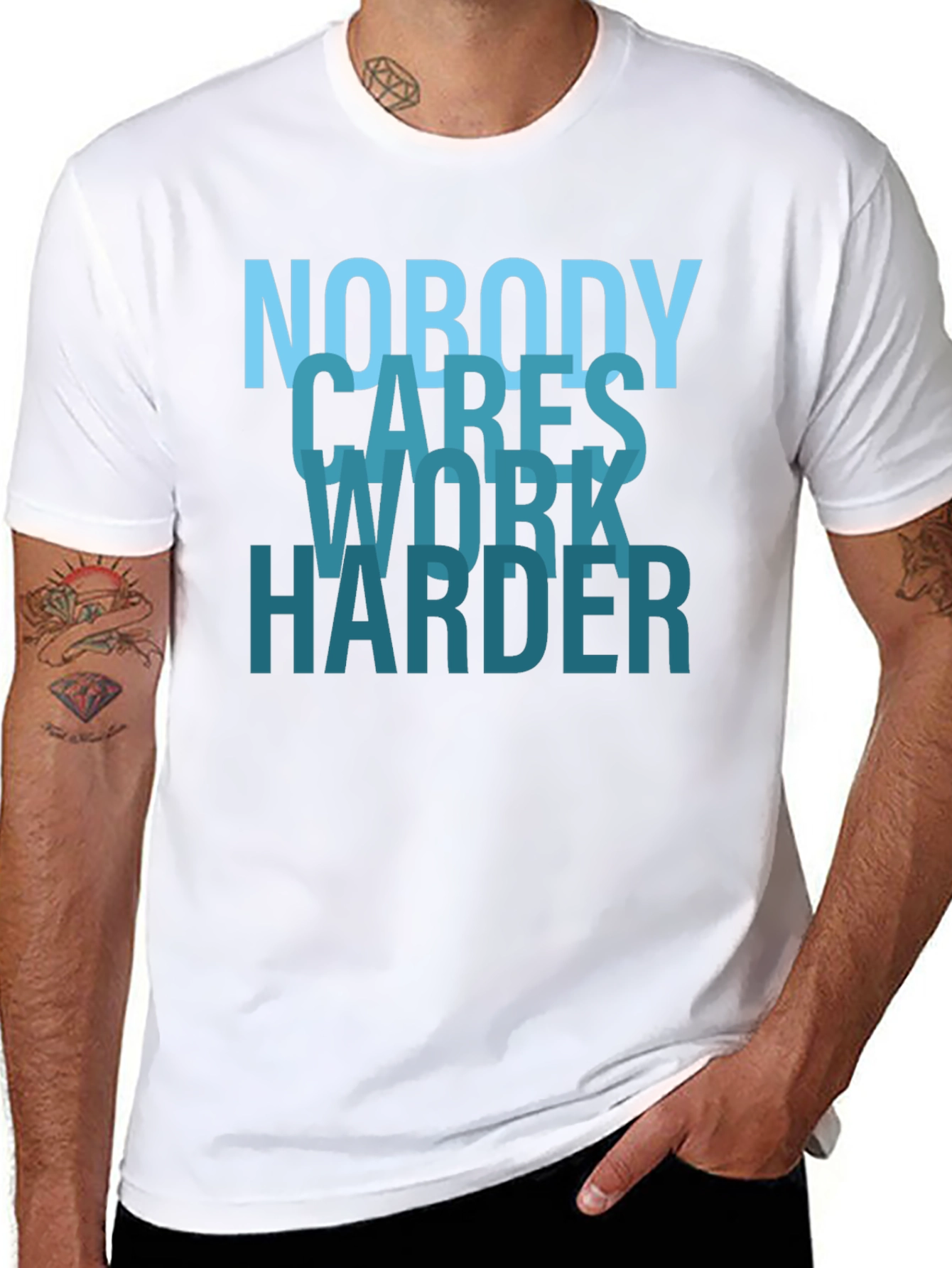 Nobody Cares Work Harder Graphic T-Shirt