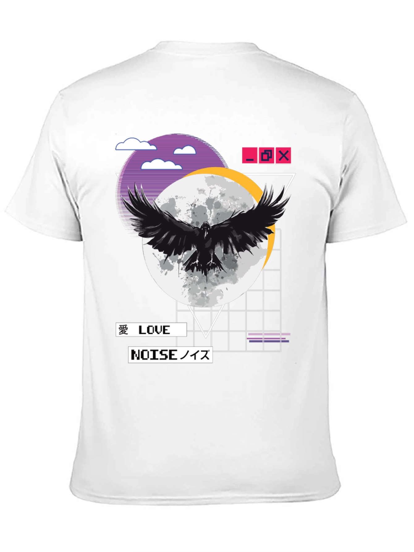 Raven Moon Graphic Tee - Love & Noise Aesthetic